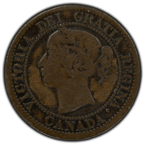 SOLD Canada 1859 Narrow Low 9 1 Cent Coin