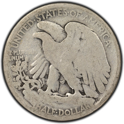 United States 1916 50 Cents Silver Coin - Filler