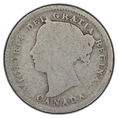 Canada 1900 10 Cents Silver Coin