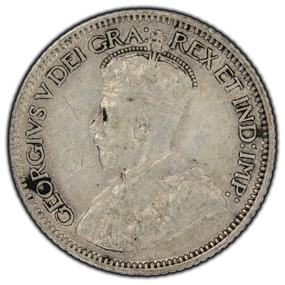 SOLD Canada 1928 10 Cents Silver Coin - VF-20