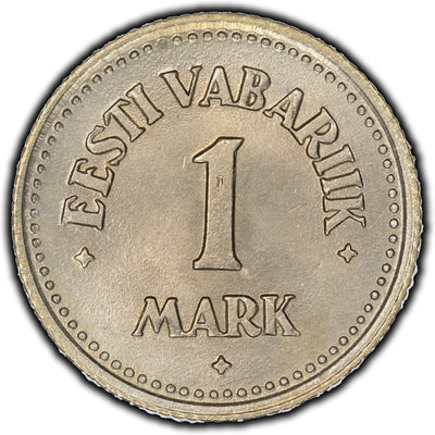 SOLD Estonia 1924 1 Mark Coin KM #1a