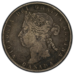 SOLD Canada 1900 50 Cents Silver Coin - F-12