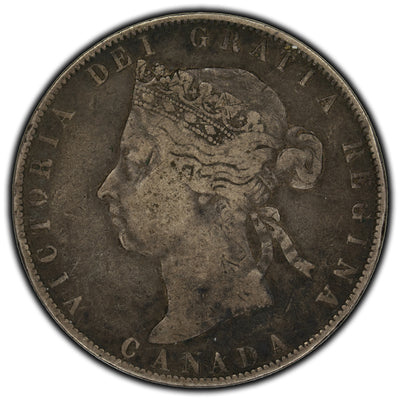 SOLD Canada 1900 50 Cents Silver Coin - F-12