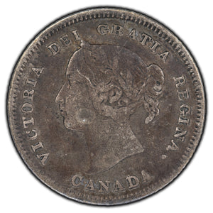 SOLD Canada 1882-H 5 Cents Silver Coin - F-12