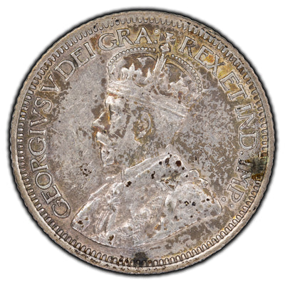SOLD Canada 1936 10 Cents Silver Coin - VF-30 (cleaned)