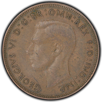 Australia 1946 Penny Coin KM #36 Key Date