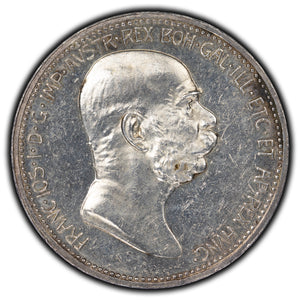 SOLD Austria 1908 60th Year Of Reign Corona Silver Coin KM #28