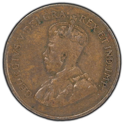 SOLD Canada 1923 1 Cent Coin - F-12