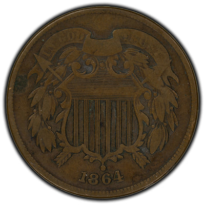 SOLD United States 1864 2 Cents Coin