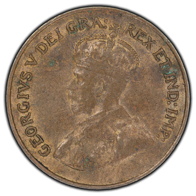 SOLD Canada 1924 1 Cent Coin - EF-40 (corrosion)