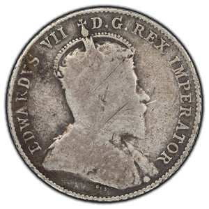 SOLD Canada 1905 10 Cents Silver Coin - Scratches