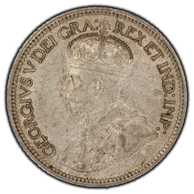 Canada 1919 10 Cents Silver Coin - VF-30