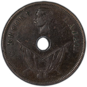 Sarawak 1893-H 1 Cent Coin KM #7