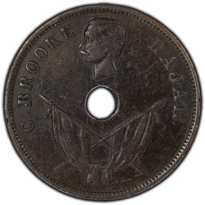 Sarawak 1893-H 1 Cent Coin KM #7