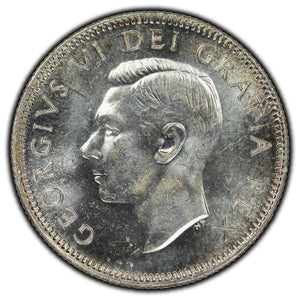 SOLD Canada 1949 25 Cents Silver Coin - MS-63