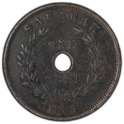Sarawak 1893-H 1 Cent Coin KM #7