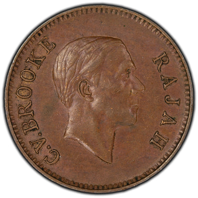 Sarawak 1937 1 Cent Coin KM #18