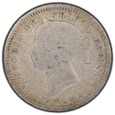 Canada 1882-H 10 Cents Silver Coin - G-4