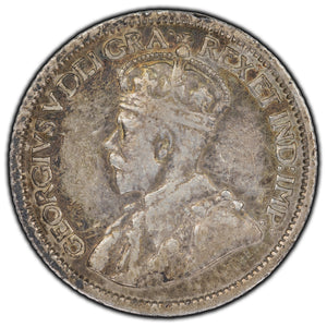 SOLD Canada 1916 10 Cents Silver Coin - F-15