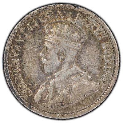 SOLD Canada 1916 10 Cents Silver Coin - F-15