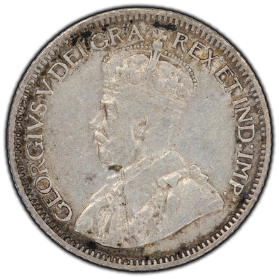 SOLD Canada 1917 10 Cents Silver Coin - VF-20