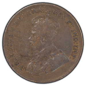 SOLD Canada 1923 1 Cent Coin - VG-8