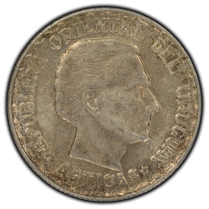 SOLD Uruguay 1943 50 Centimes Silver Coin KM #31