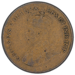 SOLD Canada 1923 1 Cent Coin - VG-8