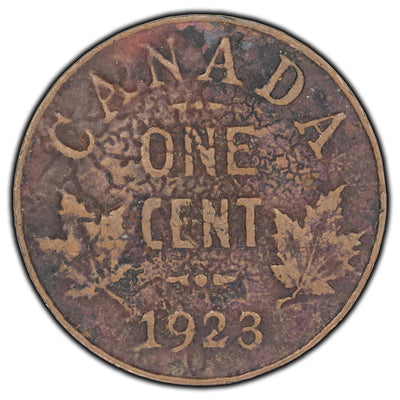 SOLD Canada 1923 1 Cent Coin - Damaged