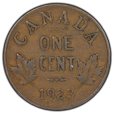 SOLD Canada 1923 1 Cent Coin - VG-10