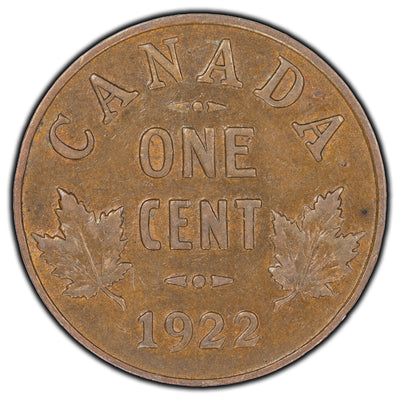SOLD Canada 1922 1 Cent Coin - VF-20