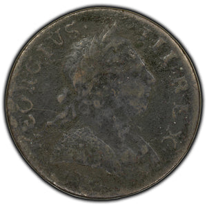 SOLD Great Britain 1771 1/2 Penny Coin KM #601