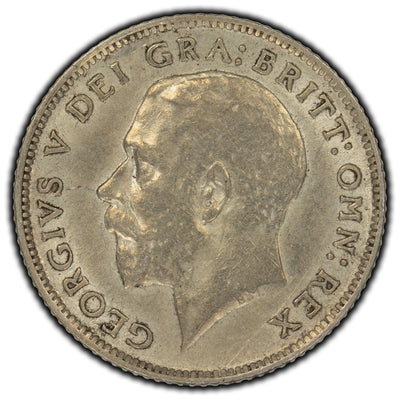 SOLD Great Britain 1914 6 Pence Silver Coin KM #815