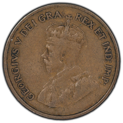 SOLD Canada 1925 1 Cent Coin - VG-10