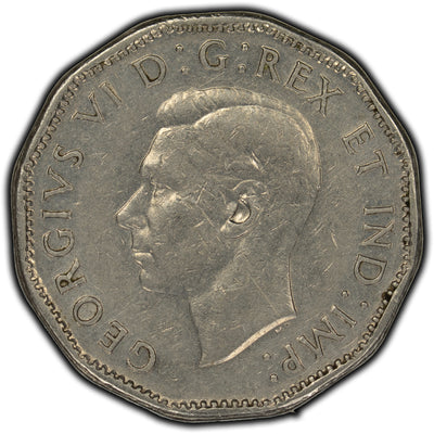 SOLD Canada 1947 Dot 5 Cents Coin - F-15