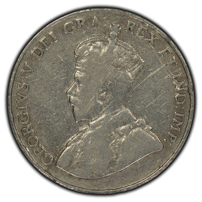 SOLD Canada 1925 5 Cents Coin - Key Date - Damage