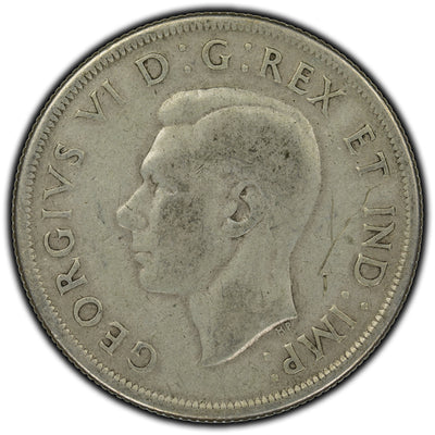 Canada 1937 $1 Dollar Silver Coin - Pocket Piece