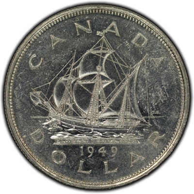 SOLD Canada 1949 $1 Dollar Silver Coin - AU-50
