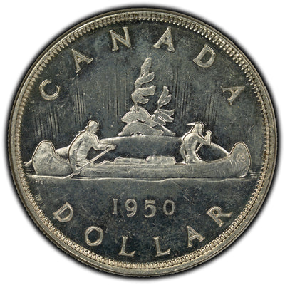 SOLD Canada 1950 $1 Dollar Silver Coin - AU-50