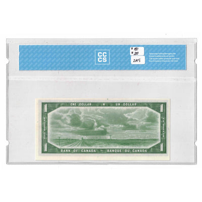 SOLD $1 1954 Bank of Canada Note Devil Face F/A Prefix BC-29a - CCCS UNC-63