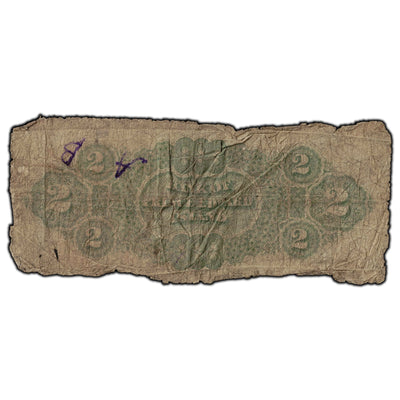 SOLD $2 1877 Bank of Prince Edward Island Note CH #600-12-08 - Filler