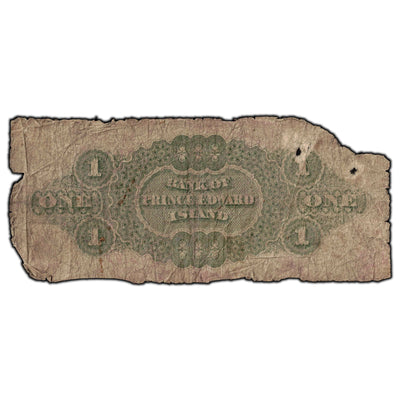 SOLD $1 1877 Bank Of Prince Edward Island Note CH #600-12-04 - Filler