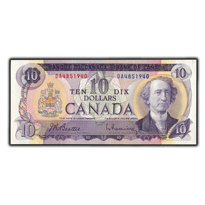 SOLD $10 1971 Bank of Canada Note Beattie-Rasminsky DA Prefix BC-49a - Ch UNC
