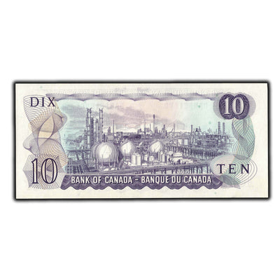 SOLD $10 1971 Bank of Canada Note Beattie-Rasminsky DA Prefix BC-49a - Ch UNC