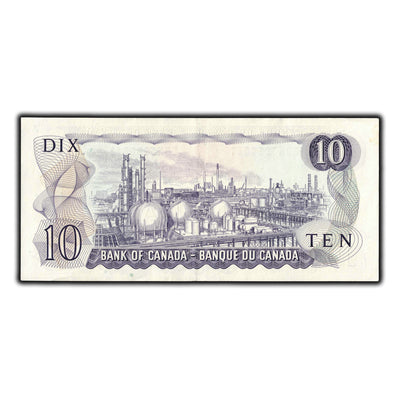 SOLD $10 1971 Bank Of Canada Note Lawson-Bouey EDK Prefix BC-49c-i - AU-50