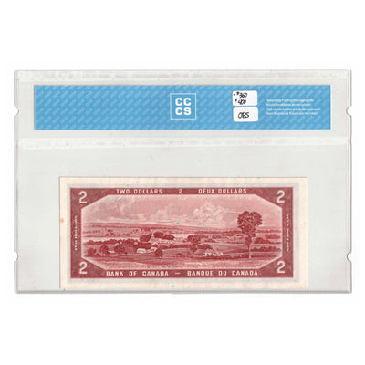 SOLD $2 1954 Bank of Canada Note Devil Face E/B Prefix BC-30b - CCCS UNC-63