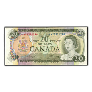SOLD $20 1969 Bank of Canada Note *WV Replacement Prefix BC-50bA - EF-40