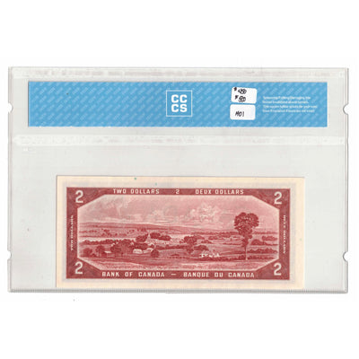 SOLD $2 1954 Bank of Canada Note Devil Face B/B Prefix BC-30a - CCCS UNC-63