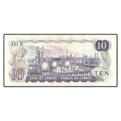 SOLD $10 1971 Bank of Canada Note Crow-Bouey EEY Prefix BC-49d - AU-50