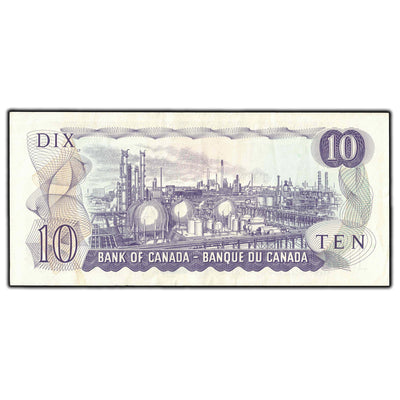 SOLD $10 1971 Bank of Canada Note Thiessen-Crow FDS Short Run Prefix BC-49e - VF-30
